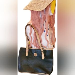 Giani Bernini | 👜 Large Tote Bag, Black and Tan Purse